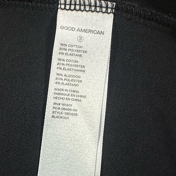 Good American Core long-sleeve women’s bodysuit size M color black. - Picture 9 of 13